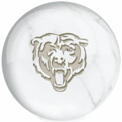 OTB NFL Chicago Bears White Marble Bowling Ball