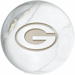 OTB NFL Green Bay Packers White Marble Bowling Ball