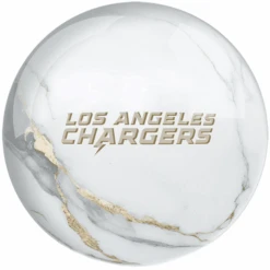 OTB NFL Los Angeles Chargers White Marble Bowling Ball -Bowler Smart Shop OTB NFL Los Angeles Chargers White Marble Bowling Ball 1