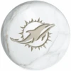 OTB NFL Miami Dolphins White Marble Bowling Ball -Bowler Smart Shop OTB NFL Miami Dolphins White Marble Bowling Ball 1