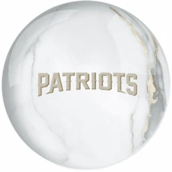 OTB NFL New England Patriots White Marble Bowling Ball -Bowler Smart Shop OTB NFL New England Patriots White Marble Bowling Ball 1