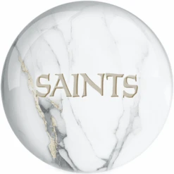 OTB NFL New Orleans Saints White Marble Bowling Ball 5 OTB NFL New Orleans Saints White Marble Bowling Ball -Bowler Smart Shop OTB NFL New Orleans Saints White Marble Bowling Ball 1