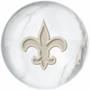 OTB NFL New Orleans Saints White Marble Bowling Ball -Bowler Smart Shop OTB NFL New Orleans Saints White Marble Bowling Ball