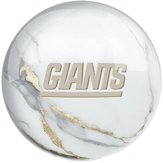 OTB NFL New York Giants White Marble Bowling Ball 4 OTB NFL New York Giants White Marble Bowling Ball - Image 2