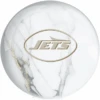 OTB NFL New York Jets White Marble Bowling Ball