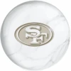 OTB NFL San Francisco 49ers White Marble Bowling Ball