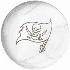 OTB NFL Tampa Bay Buccaneers White Marble Bowling Ball