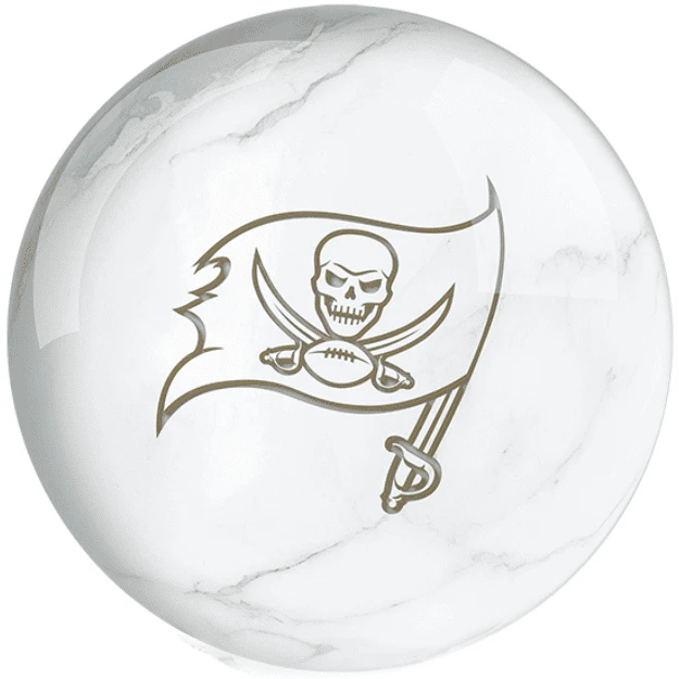 OTB NFL Tampa Bay Buccaneers White Marble Bowling Ball 3 OTB NFL Tampa Bay Buccaneers White Marble Bowling Ball