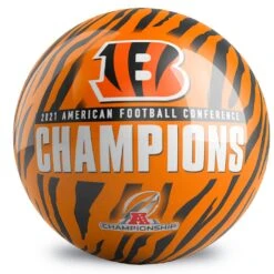 OTB NFL Cincinnati Bengals AFC Champions Bowling Ball -Bowler Smart Shop OTBB NFL 0050 Bengals AFC champ F scaled 1