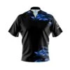 Blue Luxury Strikes Fast Track CoolWick Bowling Jersey -Bowler Smart Shop Plain Blue Luxury Strikes Fast Track Front