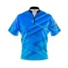 Blue Shapes Fast Track CoolWick Bowling Jersey