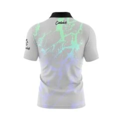 Grey Graffiti Fast Track CoolWick Bowling Jersey -Bowler Smart Shop Plain Grey Geometric Graffiti Fast Track Back