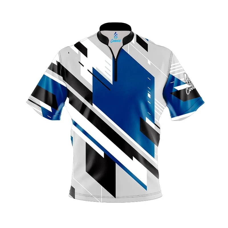Mid Lane Blue Fast Track CoolWick Bowling Jersey 3 Mid Lane Blue Fast Track CoolWick Bowling Jersey