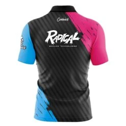 Radical House Shot Quick Ship CoolWick Sash Zip Bowling Jersey 5 Radical House Shot Quick Ship CoolWick Sash Zip Bowling Jersey -Bowler Smart Shop Radical House Shot Quick Ship Back
