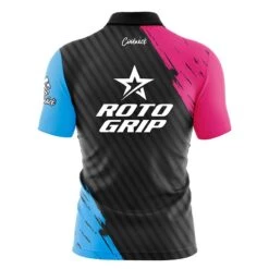 Roto Grip House Shot Quick Ship CoolWick Sash Zip Bowling Jersey -Bowler Smart Shop Roto Grip House Shot Quick Ship Back