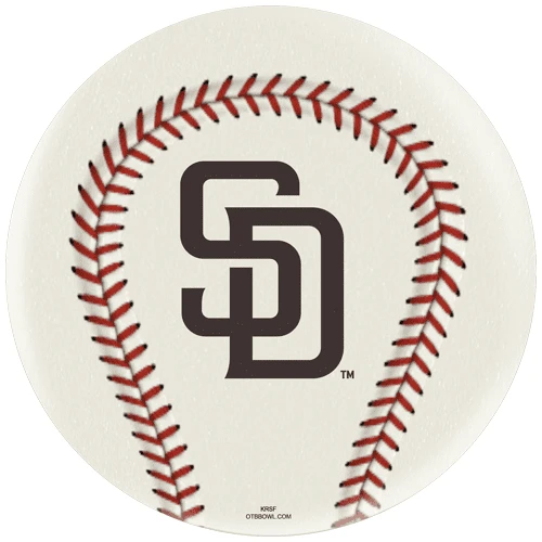 OTB MLB San Diego Padres Baseball Bowling Ball 3 OTB MLB San Diego Padres Baseball Bowling Ball