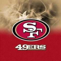 KR NFL San Francisco 49ers On Fire Bowling Towel