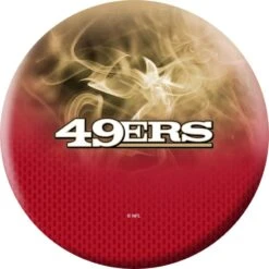 OTB NFL San Francisco 49ers On Fire Bowling Ball -Bowler Smart Shop San Francisco 49ers on fire B scaled 1