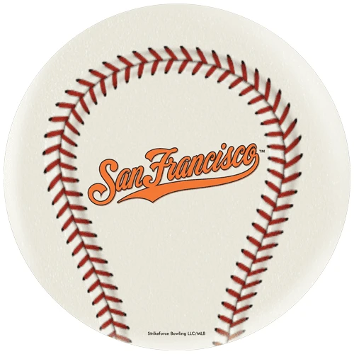 OTB MLB San Francisco Giants Baseball Bowling Ball 4 OTB MLB San Francisco Giants Baseball Bowling Ball - Image 2
