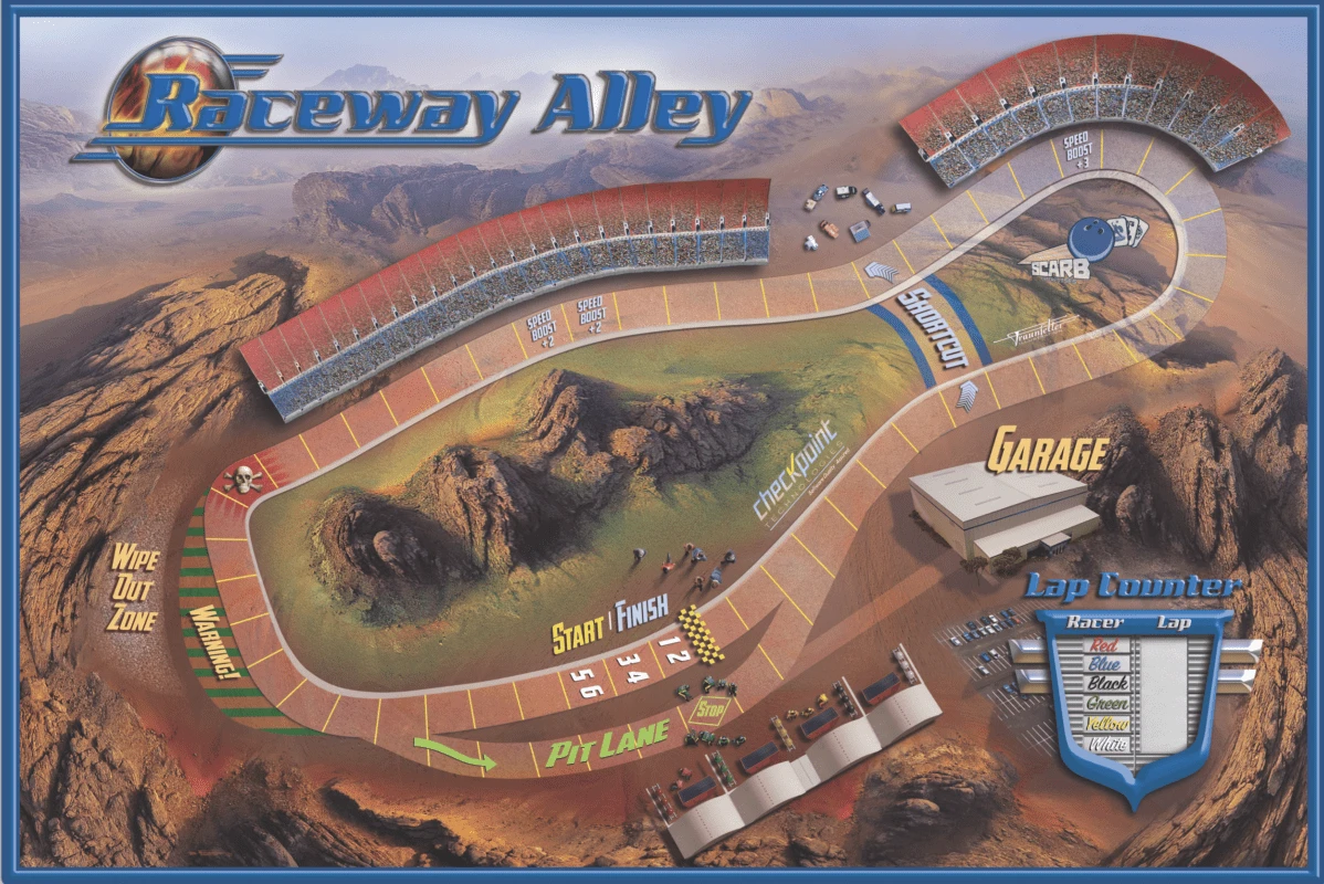 Raceway Alley Board Game 4 Raceway Alley Board Game - Image 2