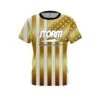Storm American Gold Flag CoolWick Bowling Jersey 1 Storm American Gold Flag CoolWick Bowling Jersey -Bowler Smart Shop Storm American Gold Front