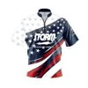 Storm American Sport Wave Quick Ship CoolWick Sash Zip Bowling Jersey -Bowler Smart Shop Storm American Sport Wave Front