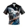 Storm Artificial Quick Ship CoolWick Sash Zip Bowling Jersey -Bowler Smart Shop Storm Artificial Front