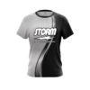 Storm Black And Silver Helix CoolWick Bowling Jersey