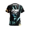 Storm Blue And Gold Liquid Marble CoolWick Bowling Jersey