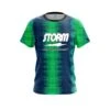 Storm Blue And Green Tie Dye CoolWick Bowling Jersey