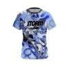 Storm Blue And White Liquid Canvas CoolWick Bowling Jersey