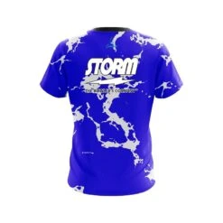 Storm Blue Shock CoolWick Bowling Jersey -Bowler Smart Shop Storm Blue shock Back