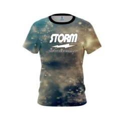 Storm Blurred Snowflakes CoolWick Bowling Jersey