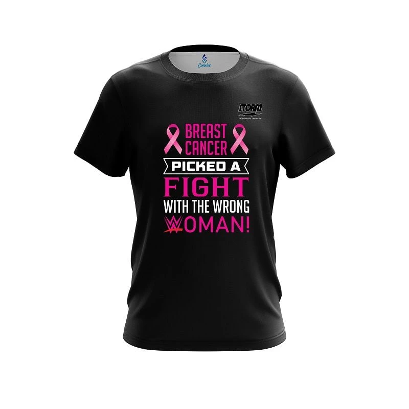 Storm Breast Cancer Smack Down CoolWick Bowling Jersey 3 Storm Breast Cancer Smack Down CoolWick Bowling Jersey
