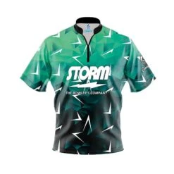 Storm Compete Quick Ship CoolWick Sash Zip Bowling Jersey