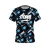 Storm Conception Blue CoolWick Bowling Jersey -Bowler Smart Shop Storm Conception Blue Front