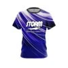 Storm Deep Blue Stripes CoolWick Bowling Jersey