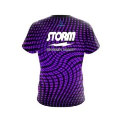 Storm Dyanamic Flux Purple CoolWick Bowling Jersey 7 Storm Dyanamic Flux Purple CoolWick Bowling Jersey -Bowler Smart Shop Storm Dyanamic Flux purple Back
