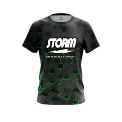 Storm Green Honeycomb Fusion CoolWick Bowling Jersey