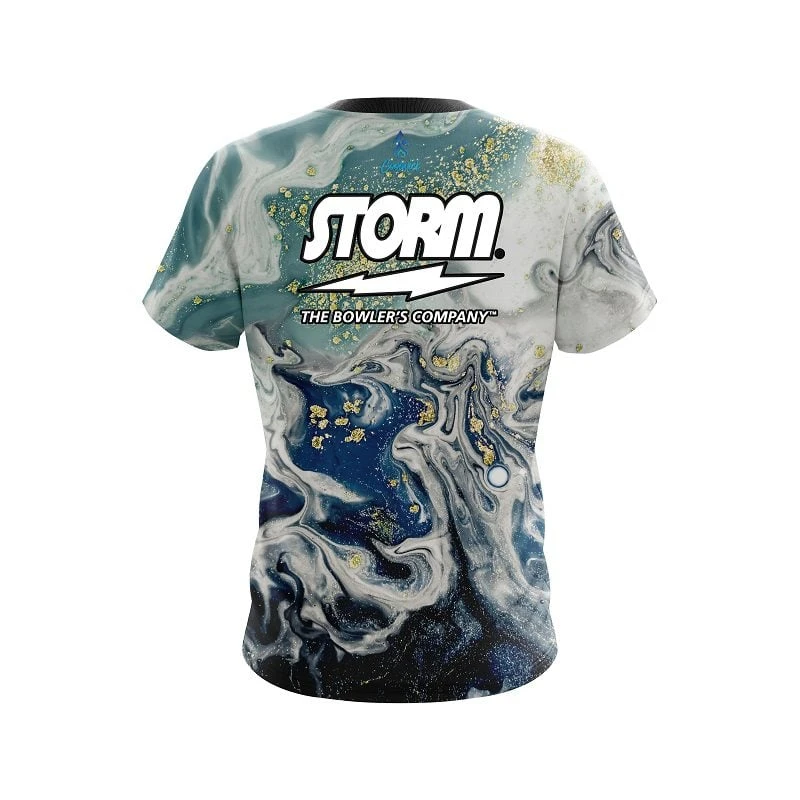 Storm Marbleized Ripple Pattern CoolWick Bowling Jersey 4 Storm Marbleized Ripple Pattern CoolWick Bowling Jersey - Image 2