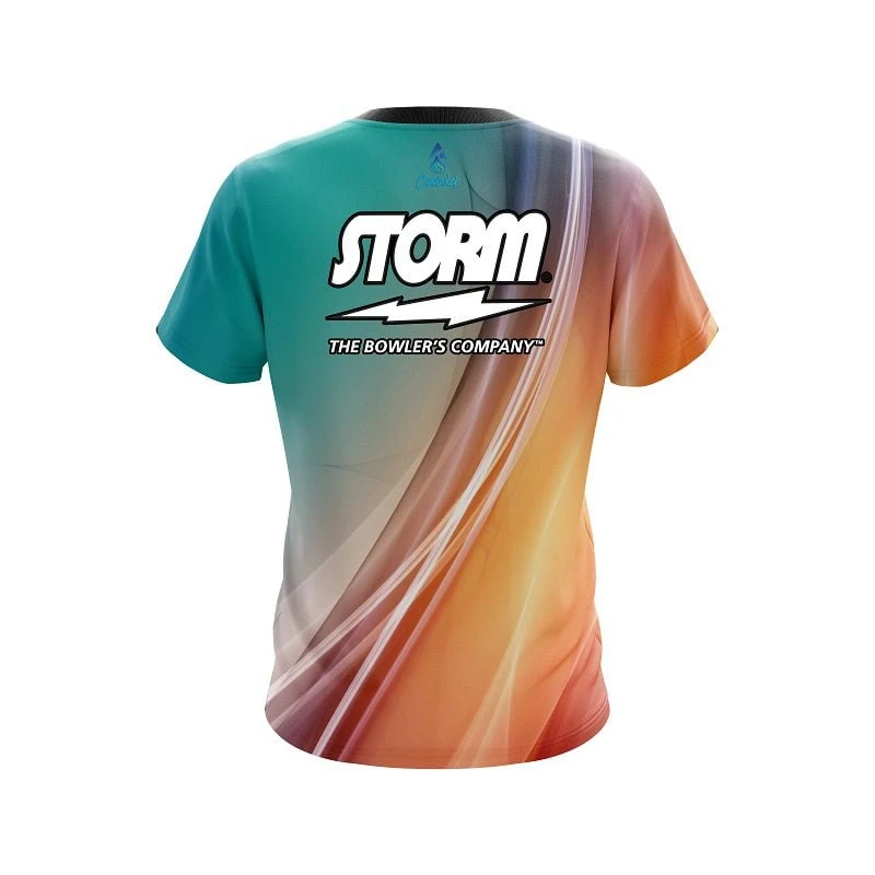 Storm Multi Color Swirl CoolWick Bowling Jersey 4 Storm Multi Color Swirl CoolWick Bowling Jersey - Image 2