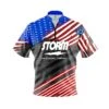 Storm Old Glory ’24 Quick Ship CoolWick Sash Zip Bowling Jersey 2 Storm Old Glory ’24 Quick Ship CoolWick Sash Zip Bowling Jersey -Bowler Smart Shop Storm Old Glory 24 front