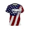 Storm Painted Flag CoolWick Bowling Jersey -Bowler Smart Shop Storm Painted flag front