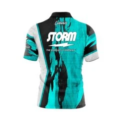 Storm Pin Deck Quick Ship CoolWick Sash Zip Bowling Jersey 5 Storm Pin Deck Quick Ship CoolWick Sash Zip Bowling Jersey -Bowler Smart Shop Storm Pin Deck Back