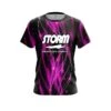 Storm Pink Spiral Waves CoolWick Bowling Jersey 1 Storm Pink Spiral Waves CoolWick Bowling Jersey -Bowler Smart Shop Storm Pink Spiral Waves Front