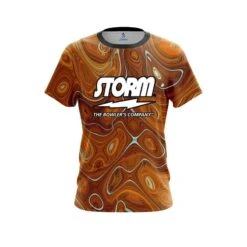Storm Psychedelic Orange Flow CoolWick Bowling Jersey