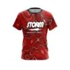 Storm Psychedelic Red Flow CoolWick Bowling Jersey -Bowler Smart Shop Storm Psychedelic Red Flow Front