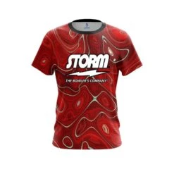 Storm Psychedelic Red Flow CoolWick Bowling Jersey