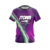 Storm Purple And Green Liquid CoolWick Bowling Jersey
