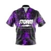 Storm Purple Honeycomb Quick Ship CoolWick Bowling Jersey -Bowler Smart Shop Storm Purple Honeycomb Front scaled 1